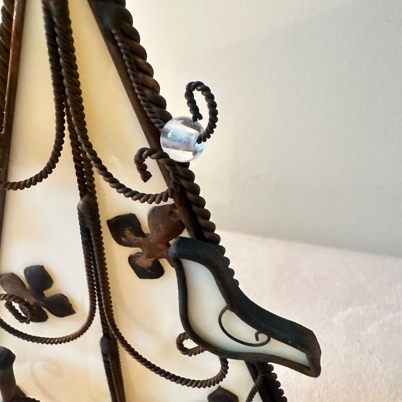 Vintage Stained Glass Christmas Tree Votive Holder - Picture 5 of 5